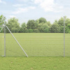 zahrada-XL Plot s stĺpmi Strieborná 1.5 x 10 m Oceľ 3351585