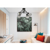 BERGE Sklenená LED závesná lampa 4xE27 - okrúhle horizontálne pruhy