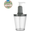 FLOW dávkovač na mýdlo, mýdlenka šedá Organic 250ml KOZIOL (barva-šedá Organic, nádoba transparentní čirá)