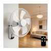 | ZEVENTI - Nástenný ventilátor FANNY 45W/230V priemer 41 cm biely + diaľkové ovládanie | B301013KY
