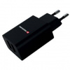 Nabíjačka do siete Swissten 2x USB 2,1 A (22033000) čierna