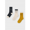 Detské ponožky Mayoral 3-pak žltá farba, 10050 10050.5J.Mini.9BYA 37/38
