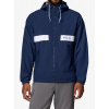 Vetrovka Columbia Spire Valley Hooded Windbreaker - collegiate navy/white