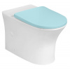 BRUCKNER LEON misa pre kombi WC, Rimless, 61,5x37cm, spodný/zadný odpad, biela