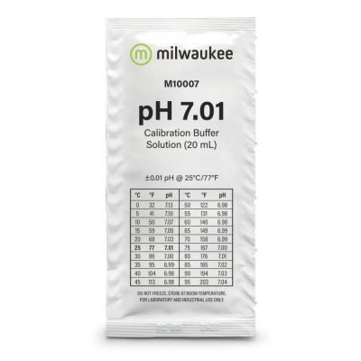 Milwaukee kalibrační roztok pH 7,01 20ml BOX 25 KS