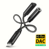AXAGON ADA-HCPD, USB-C na 3.5mm jack - Hi-Res DAC audio adaptér, 384kHz/32bit, stereo, PD 60W 3A ADA-HCPD