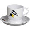 MARINE BUSINESS Sada 6 hrnčekov s podšálkou REGATA s vlajkami na čaj 12005 TEA CUP & SAUCER SET 6 UN
