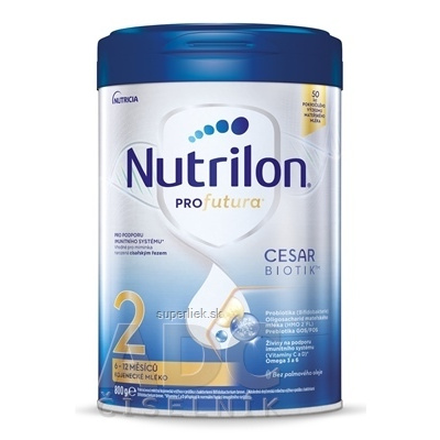 Nutrilon 2 Profutura CESARBIOTIK následná dojčenská výživa (6-12 mesiacov) 1x800 g, 8718117612857