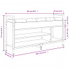 vidaXL Lavička na topánky hnedý dub 105,5x32x57,5 cm kompozitné drevo - Hnedá - 82148-36509