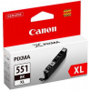 CANON CLI-551BK XL originální náplň černá velká (CLI-551XL BK, CLI551BKXL, CLI551XLBK)