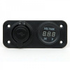 USB ZÁSUVKA S VOLTMETROM 105X43MM PRE LOĎ INNY