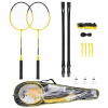 Bedmintonová sada NILS: 2x raketa + sieťka + obal + 3 loptičky (NRZ262 ALUMINIUM / BADMINTON SET 2 RAKETY + 3 PIEROVÉ RAKETY + SIEŤ)