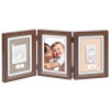 Drevený rámček pre odtlačok My Baby Touch Double Brown