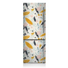 Magnetický kryt na chladničku Pastelové listy 60x180 cm