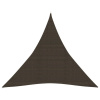 Tieniaca plachta 160 g/m² hnedá 3,6x3,6x3,6 m HDPE-ForU-311803