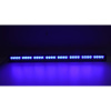 Vnútorná modrá LED alej 12/24V - 32x 3W LED / 8 režimov výstražného blikania / ECE R10 / 910mm