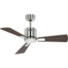 CasaFan ECO NEO III 92 BN-NB/KI WiFi Flügel Nussbaum/Kirsche stropný ventilátor, 12 W, (Ø x v) 92 cm x 360 mm, chróm (kartáčovaný), 942011W; 942011W