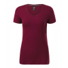 MALFINI PREMIUM ACTION V-NECK 701 / Dámske tričko s krátkym rukávom - garnet XL