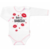 Body dlhý rukáv s vtipným textom Baby Nellys Bola tu BABIČKA