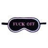 Maska na spanie - Polárna očná pásová pompón čierna, ružová, viacnásobná (Fuck Off Shaneless Non -Cleaner Eye Band 18+)