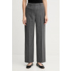 Nohavice Tommy Hilfiger šedá farba, rovný strih, vysoký pás, WW0WW47550 36