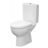 Cersanit PARVA WC MISA STOJACA, zvislý odpad, bočný prívod vody 3/6 l + sedátko duroplast, biele keramické K27-003