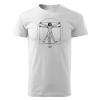 Tričkó The Vetruvian Man by Leonardo da Vinci, Pánské, Slimfit, S