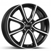 Dezent TN dark 7x17 4x108 ET47.5 Leštená čelná plocha / čierne lakovanie