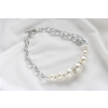 Pinky Club Perlový náhrdelník Silver&Pearls