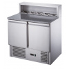 TECHNICA Chladiaci pizza stôl dvojdverový s nadstavbou 240 l, 900x700x1075 mm | TECHNICA, Cold Line
