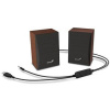 Genius repro SP-HF380BT 2.0, 3W, Bluetooth 5.0, 3,5mm jack, dřevěné, USB napájení, hnědo-černé 31730034400
