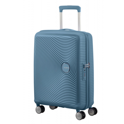 American Tourister SOUNDBOX SPINNER 55 EXP Stone Blue