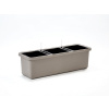 PLASTIA Veľkoobjemový kvetináč Berberis TRIO 117x39x35 cm, taupe