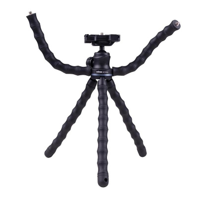 BRAUN PHOTOTECHNIK Doerr OCTOPUS Vlogging stativ (29-28,5 cm, 414 g, max.2kg, kul.hlava, 5 flexi ramen, černý) 380191