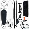 zahrada-XL Nafukovací Stand up paddleboard, čierno biely 92727