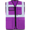 KORNTEX HI-VIS KXMF BERLIN / Reflexná multifunkčná vesta - violet 5XL