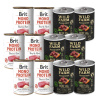 BRIT MONO PROTEIN BEEF & BROWN RICE 6x400g + Wild Farm Monoprotein Beef 6x400g