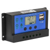 Solárny regulátor nabíjania 40A 12V/24V PWM (Regulátor nabíjania pre fotovoltické systémy 12V a 24V s ochranou akumulátora a USB výstupmi)