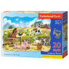 CASTORLAND Puzzle Zvieratká na farme MAXI 20 dielikov (02429)