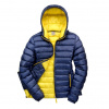 Womens Snow Bird Hooded Jacket , black/lime, S Farba: navy/yellow, Velkost: XL