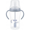NUK Fľaštička na učenie so slamkou Perfect Match 260 ml Penguin