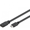 PremiumCord Prodlužovací kabel USB 3.1 konektor C/male - C/female, černý, 2m (ku31mf2)