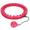 Springos Hula hoop obruč so závažím FA1072 ružová