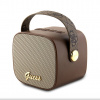 Bluetooth reproduktor Guess Mini PU 4G Strap Brown 5W (GUWSB2P4SMW)