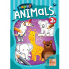 Happy Animals omaľovanka