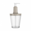 FLOW dávkovač na mýdlo, mýdlenka béžová Organic 250ml KOZIOL (barva-béžová Organic, nádoba transparentní čirá)