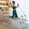 Reformer Pilates cvičebný stroj 190x57x64cm, s nosnosťou 120kg - Sivý, Béžový Pepita