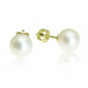GOLDIE Zlaté náušnice so sladkovodnou perlou Essence LEA750.PAB