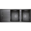 Blanco Zia 8 S, silgranitový drez 1160x500x190 mm, 2-komorový, antracitová, BLA-515605