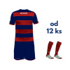 Futbalová sada Givova Rugby pre celé mužstvo, od 12 ks, tmavo modrá / červená počet ks v sade: 17 hráčskych setov